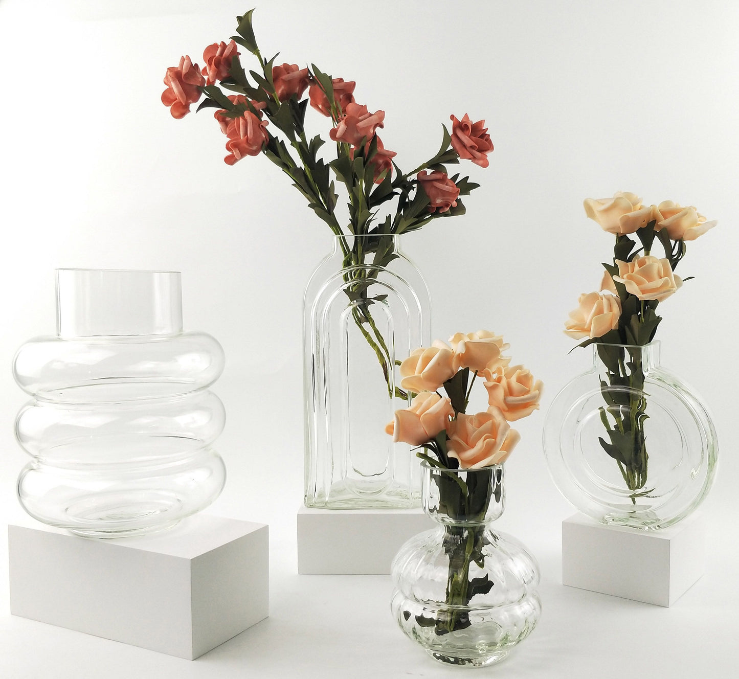 Tommy Tall Glass Vase Clear